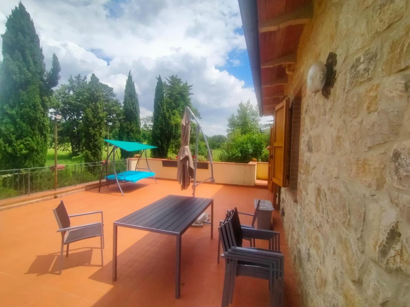 Villetta Con Parco Vicino San Gimignano Колле-ди-Валь-д'Эльса Экстерьер фото