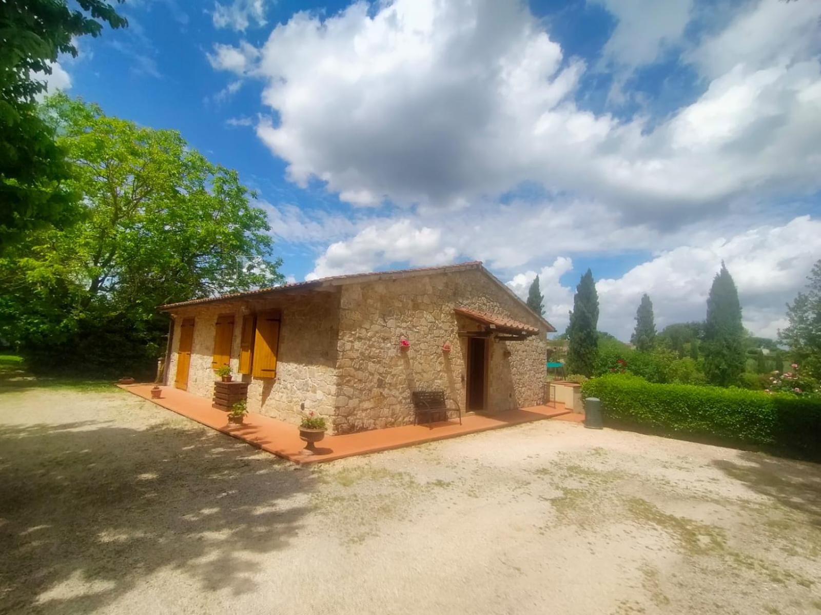 Villetta Con Parco Vicino San Gimignano Колле-ди-Валь-д'Эльса Экстерьер фото
